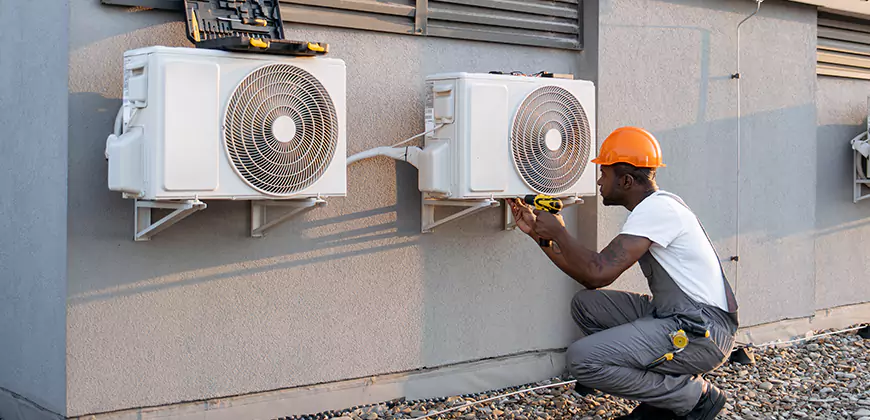 Central AC Outdoor Unit Cleaning in West Palm Beach